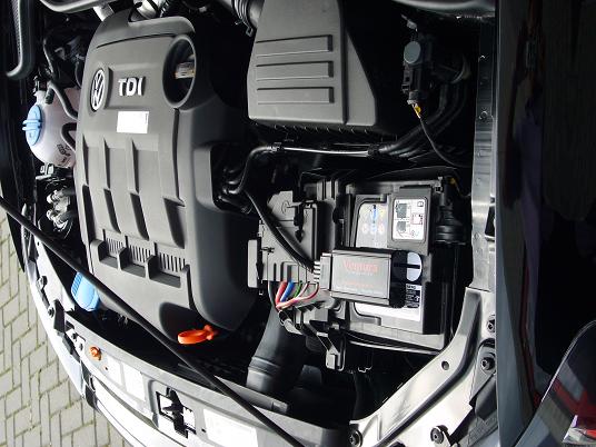 chiptuning module netjes geplaatst